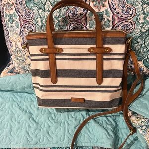 Fossil canvas purse